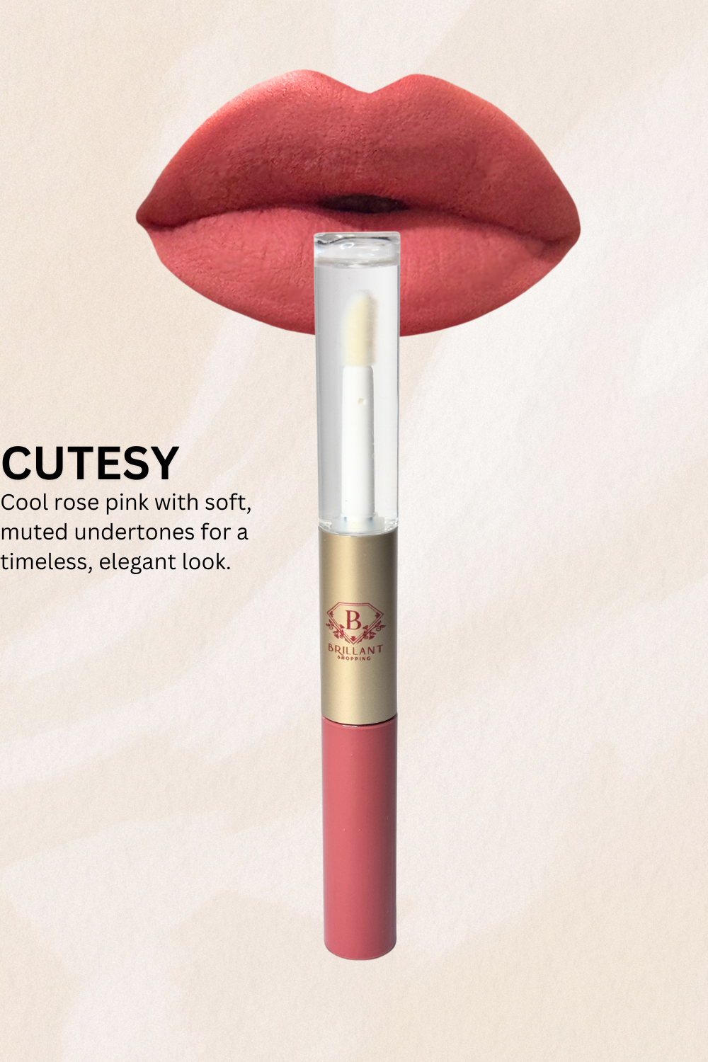 Waterproof Matte Liquid Lipstick with Gloss